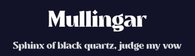 Mullingar by Twicolabs Fontdation — Serif Font — thumbnail 2