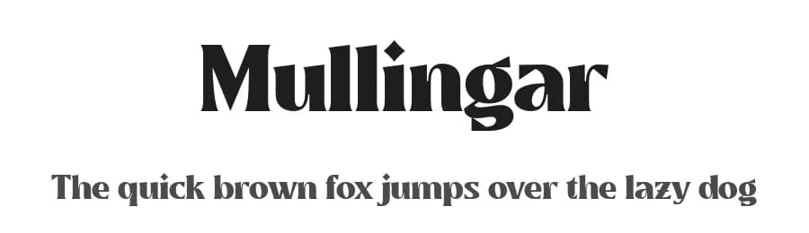 Mullingar by Twicolabs Fontdation — Serif Font