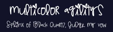 Multicolor Agilitys by Des Gomez — Script Handwritten Font — thumbnail 2