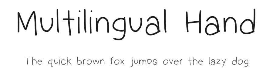 Multilingual Hand by Geronimo Font Studios — Script Handwritten Font