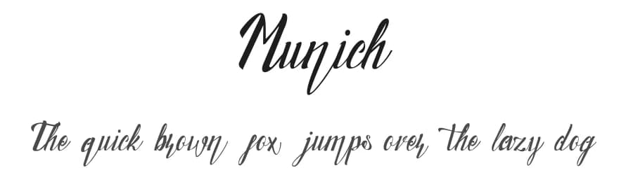 Munich by Faris Fonts Creative — Script Handwritten Font