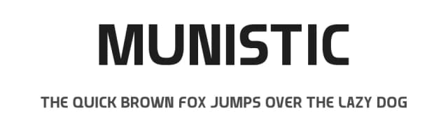 Munistic by Daymarius — Sans Serif Font