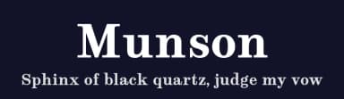 Munson by Paul Miller — Serif Font — thumbnail 2