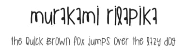 Murakami Rilapika by Des Gomez — Script Handwritten Font — thumbnail 1