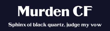 Murden CF by Chuck's Fonts — Serif Font — thumbnail 2