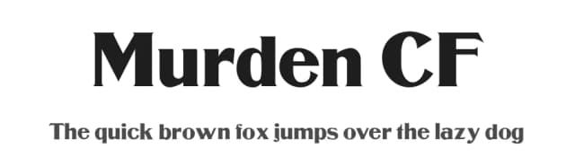 Murden CF by Chuck's Fonts — Serif Font