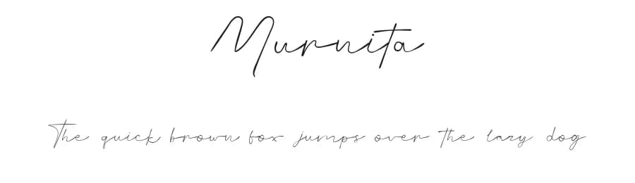 Murnita by Libscript — Script Handwritten Font