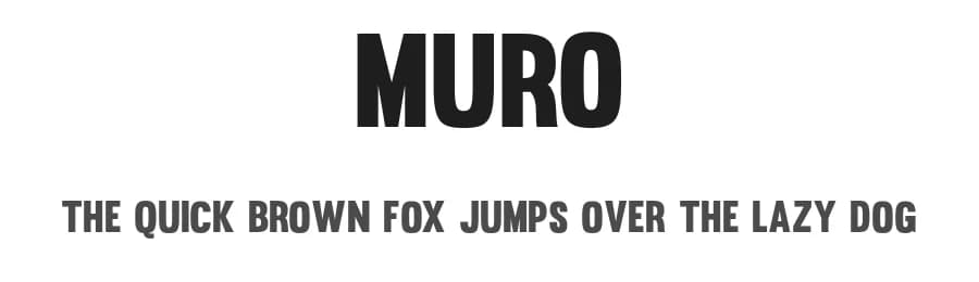 Muro by La Tipomatica — Sans Serif Font