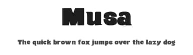 Musa by Fernando Carvente — Sans Serif Font — thumbnail 1
