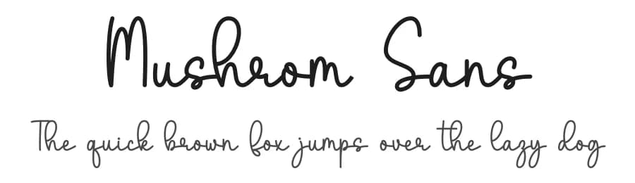 Mushrom Sans by DN Creative — Script Handwritten Font