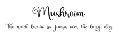 Mushroom by Scratchones — Script Handwritten Font — thumbnail 1