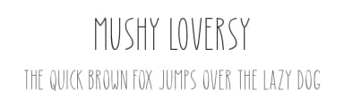 Mushy Loversy by Md Shohail Bhuian — Script Handwritten Font — thumbnail 1