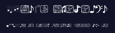 Music Elements by Manfred Klein — Dingbats Font — thumbnail 2