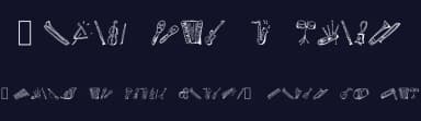 Music for a while by Fraternet — Dingbats Font — thumbnail 2