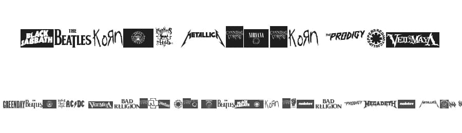 Music Logos TFB by zanatlija — Dingbats Font