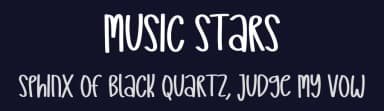 Music Stars by Scratchones — Script Handwritten Font — thumbnail 2