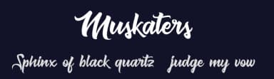 Muskaters by Muskaters — Script Handwritten Font — thumbnail 2