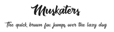 Muskaters by Muskaters — Script Handwritten Font — thumbnail 1