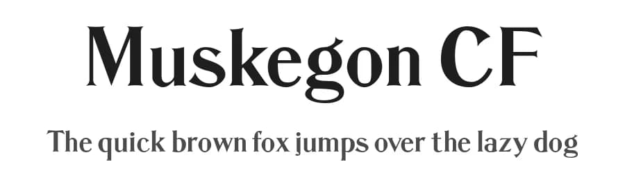 Muskegon CF by Chuck's Fonts — Serif Font — preview 1