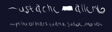 Mustache Gallery by Michelle Godfrey — Script Handwritten Font — thumbnail 2