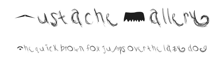 Mustache Gallery by Michelle Godfrey — Script Handwritten Font