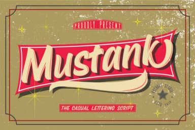 Mustank Font by RochArt — Script Handwritten Font — thumbnail 1
