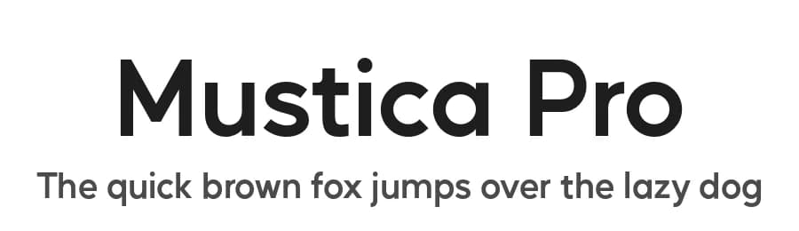 Mustica Pro by Alifinart Studio — Sans Serif Font