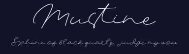 Mustine by Glyphstyle — Script Handwritten Font — thumbnail 2