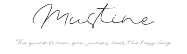 Mustine by Glyphstyle — Script Handwritten Font — thumbnail 1