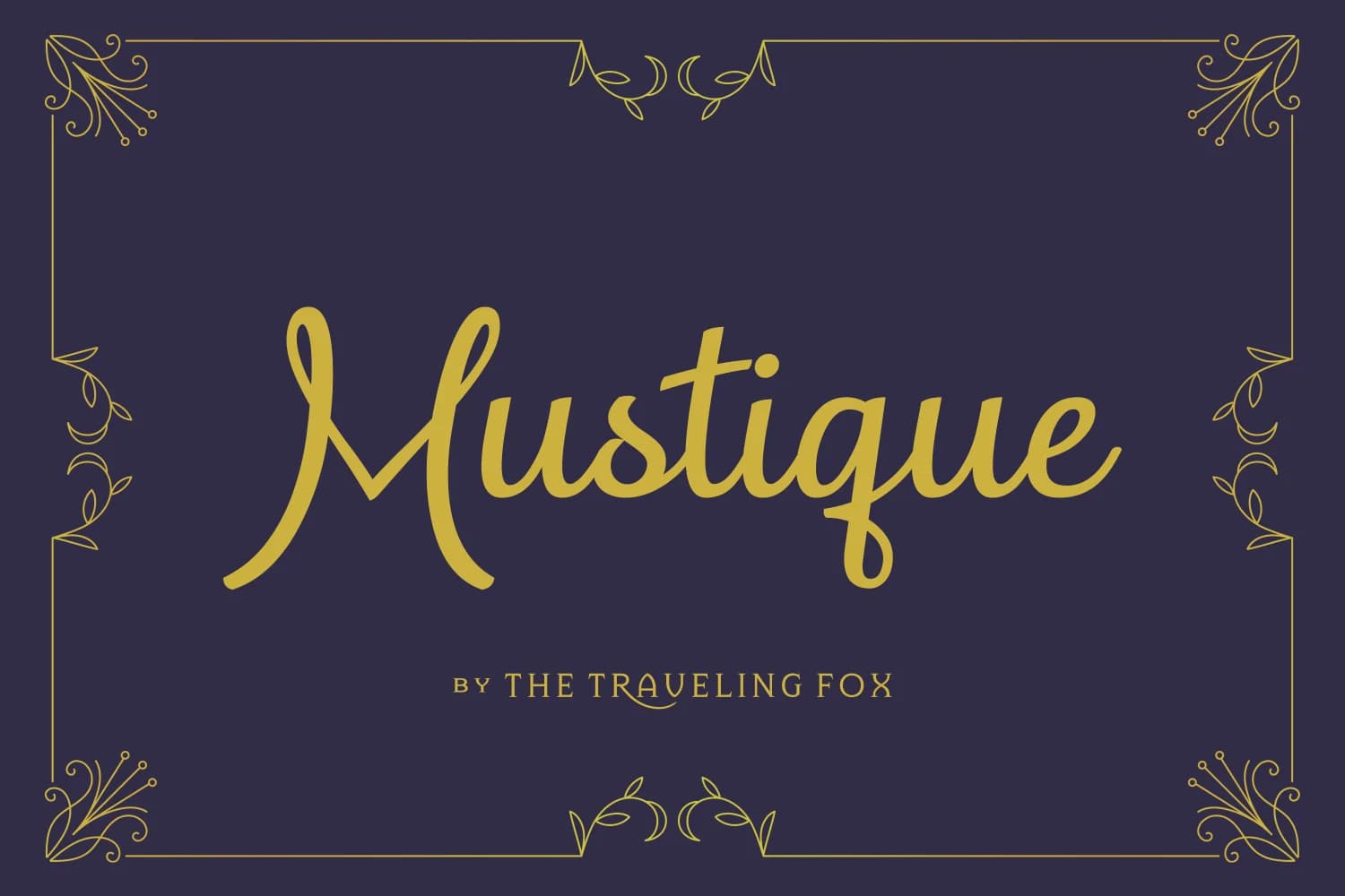 Mustique Font by The Traveling Fox — Script Handwritten Font