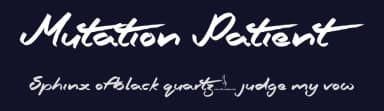 Mutation Patient by JSH creates — Script Handwritten Font — thumbnail 2