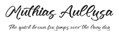Muthias Aullysa by Letterena Studios — Script Handwritten Font — thumbnail 1
