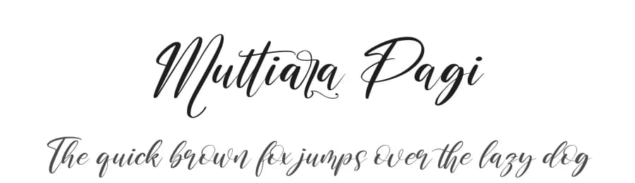 Muttiara Pagi by Letterena Studios — Script Handwritten Font