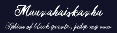 Muurahaiskarhu by Juha Korhonen — Script Handwritten Font — thumbnail 2