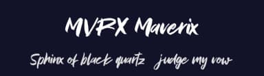 MVRX Maverix by Maulana Creative — Script Handwritten Font — thumbnail 2