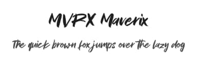 MVRX Maverix by Maulana Creative — Script Handwritten Font — thumbnail 1