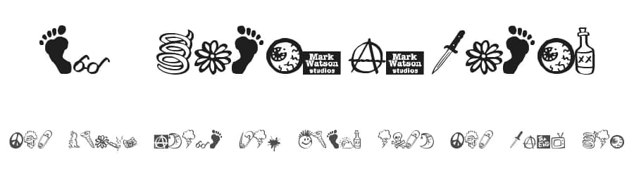 MW Ding-A-Lings by Mark Watson — Dingbats Font