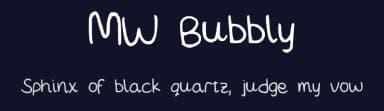 MW Bubbly by Meaghan Wong — Script Handwritten Font — thumbnail 2