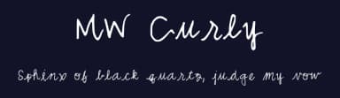 MW Curly by Meaghan Wong — Script Handwritten Font — thumbnail 2