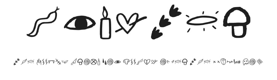 Mxnster by Gonz NFT — Dingbats Font