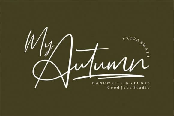 My Autumn Font by goodjavastudio — Script Handwritten Font