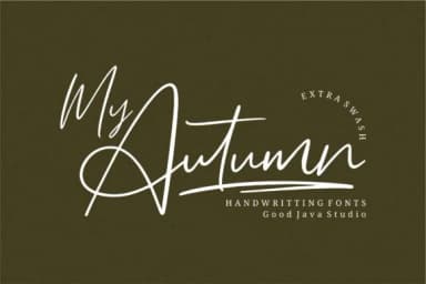 My Autumn Font by goodjavastudio — Script Handwritten Font — thumbnail 1