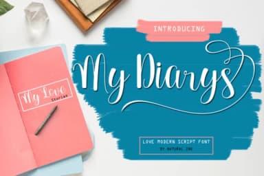 My Diarys Font by Natural Ink — Script Handwritten Font — thumbnail 1
