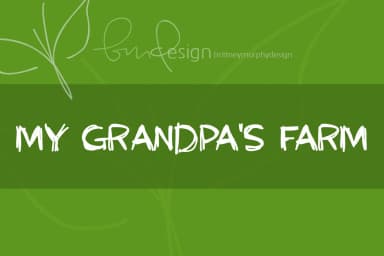 My Grandpa's Farm Font by brittneymurphydesign — Script Handwritten Font — thumbnail 1