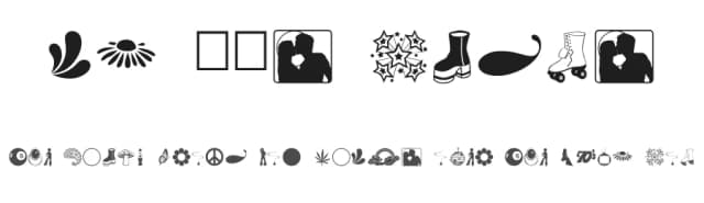 My 70s Dings by Jess Latham — Dingbats Font