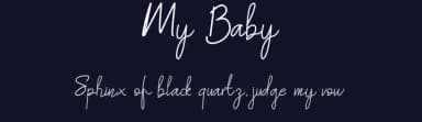 My Baby by Goodrichees — Script Handwritten Font — thumbnail 2