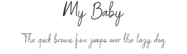 My Baby by Goodrichees — Script Handwritten Font — thumbnail 1