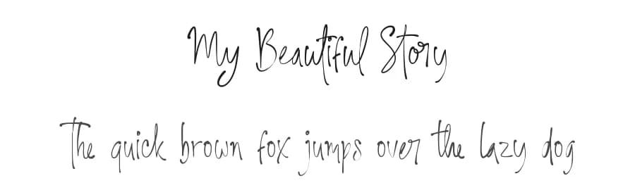 My Beautiful Story by PutraCetol Studio — Script Handwritten Font