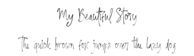 My Beautiful Story by PutraCetol Studio — Script Handwritten Font — thumbnail 1