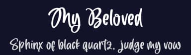 My Beloved by Subectype & Orenari — Script Handwritten Font — thumbnail 2